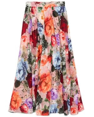 Alice + Olivia Nilda Maxi Skirt - Red