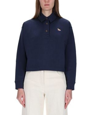 Maison Kitsuné Sweatshirt "Fox" - Blue