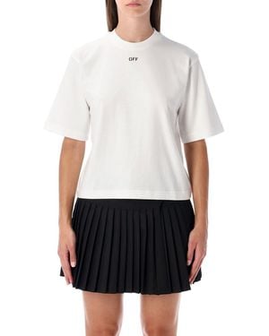 Off-White c/o Virgil Abloh Arrow Flower Boxy Tee - White