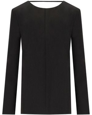 FEDERICA TOSI Black Cady Blouse