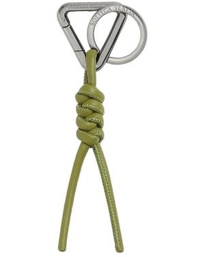 Bottega Veneta Triangle Key Ring With Hook Accessories - Green