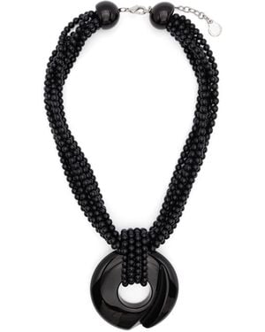 Emporio Armani Beaded Necklace - Black