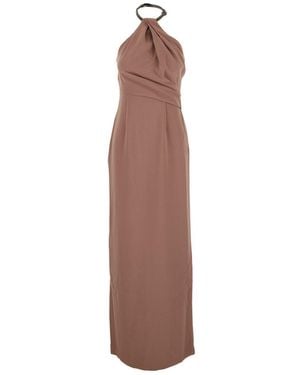 Solace London Riva Maxi Dress - Brown
