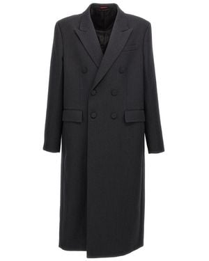 Gucci Double-breasted Coat - Black