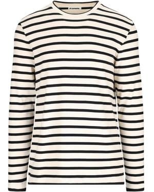 Jil Sander Striped T-Shirt - White