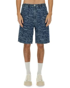 Marni Denim Mini Shorts - Blue