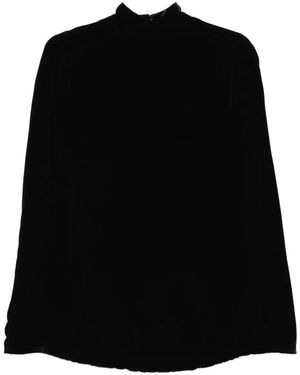 Raquel Diniz Palmas High-Neck Cape - Black