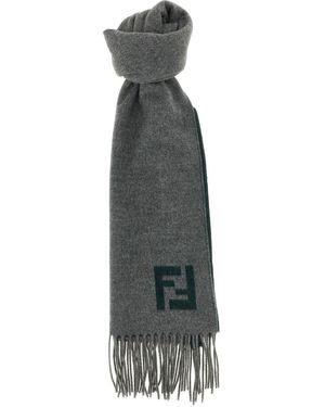 Fendi Double-Sided Scarf - Grey