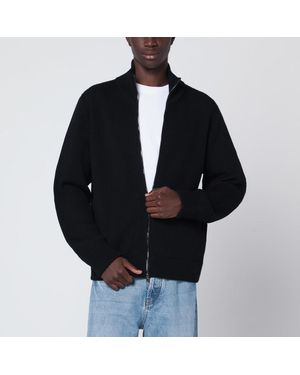 Roberto Collina Wool Zip Cardigan - Black