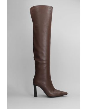 Giuseppe Zanotti Brenda 90 High Heels Boots - Brown
