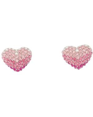 Marc Jacobs Balloon Heart Pave Earrings - Pink