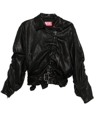 DIESEL Leather Jacket - Black