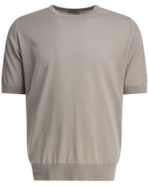 John Smedley T-Shirts - Gray