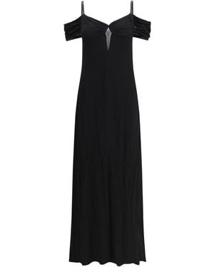 Saint Laurent Black Viscose Casual Dress