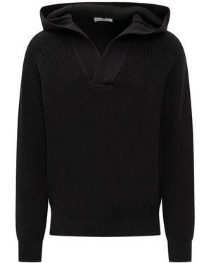 Laneus Hooded Sweater - Black