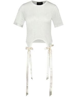 Simone Rocha Bow Tails Easy T-Shirt - White