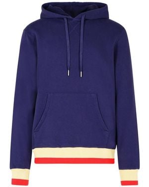 Golden Goose Embroidered Logo Cotton Sweatshirt - Blue