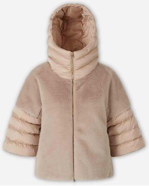 Herno Short Fur Coat - Natural