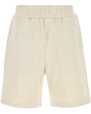 Fendi Cotton Shorts - Natural