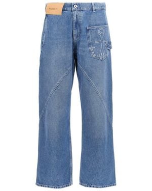 JW Anderson Twisted Workwear' Jeans - Blue
