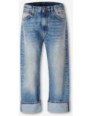 R13 Wide Straight Jeans - Blue