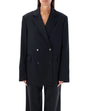 Loulou de Saison Donau Double-Breasted Blazer - Blue