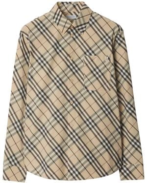 Burberry Shirts - Brown