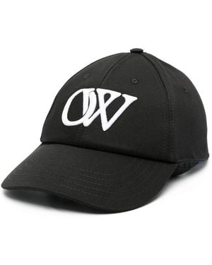 Off-White c/o Virgil Abloh Drill Ow Logo-Embroidered Baseball Cap - Black