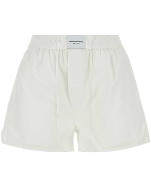 T By Alexander Wang Shorts - White
