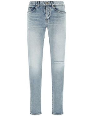 Saint Laurent Stretch Denim Jeans - Blue