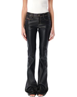 DIESEL Stellar-01 Eco Leather Pants - Black