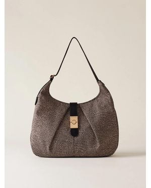 Borbonese Borsa Hobo M - Natural