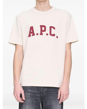 A.P.C. Neutrals T-Shirts & Vests - Pink
