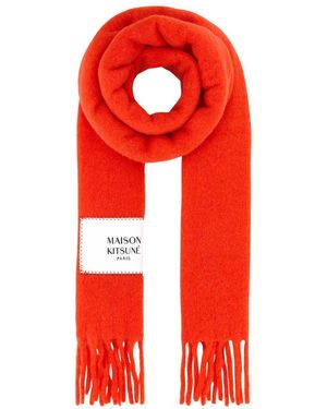 Maison Kitsuné Scarves And Foulards - Red