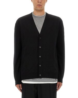 Jil Sander Merino Wool Cardigan - Black
