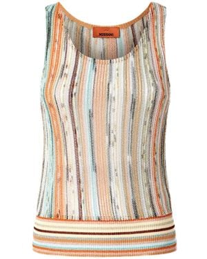 Missoni Striped Tank Top - Orange