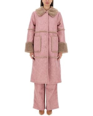 Baum und Pferdgarten Polyurethane Dafne Trench Coat - Pink