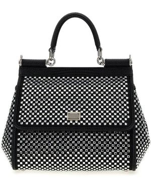 Dolce & Gabbana 'Sicily' Medium Handbag - Black