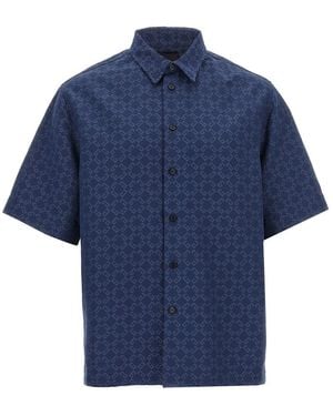 Givenchy Embroidered Denim Shirt For - Blue