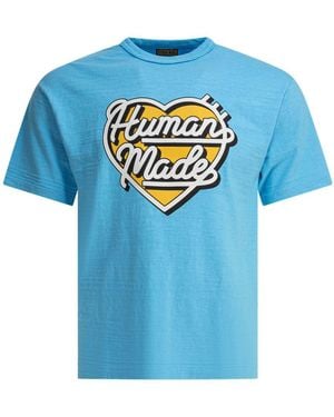 Human Made Cotton T-Shirt With Logo - Blue