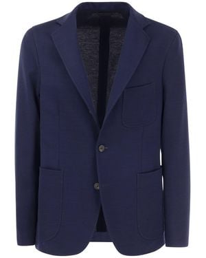Peserico Single-Breasted Blazer - Blue