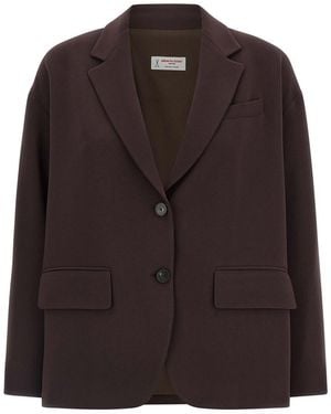 Alberto Biani Two-button Blazer - Brown