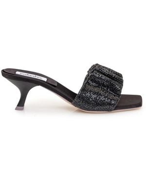 Sebastian Milano Mule Cher Crystal - Black