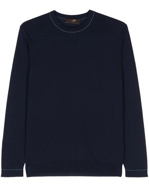Moorer Tristand Round Neck - Blue
