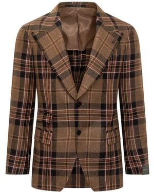 Gabriele Pasini Plaid Jacket - Brown