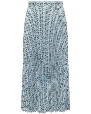 Tory Burch Pleated Skirt - Blue