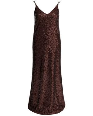 Semler Long Sequined Dress - Brown