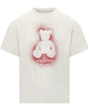 Palm Angels Spray Bear Tee - Pink