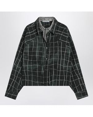 Acne Studios Layered Check Shirt - Black