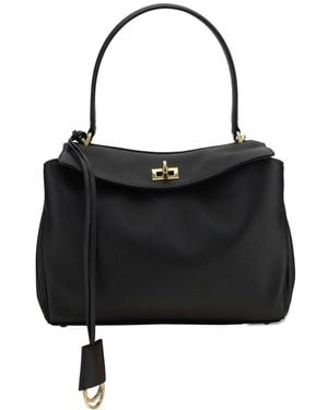Balenciaga Rodeo Small Leather Handbag - Black